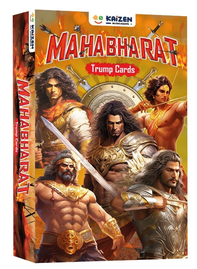 Kaizen MicroLessons Mahabharat Trump Card Game for All Ages. Learn Indian Culture and Heritage While Playing - Image 1